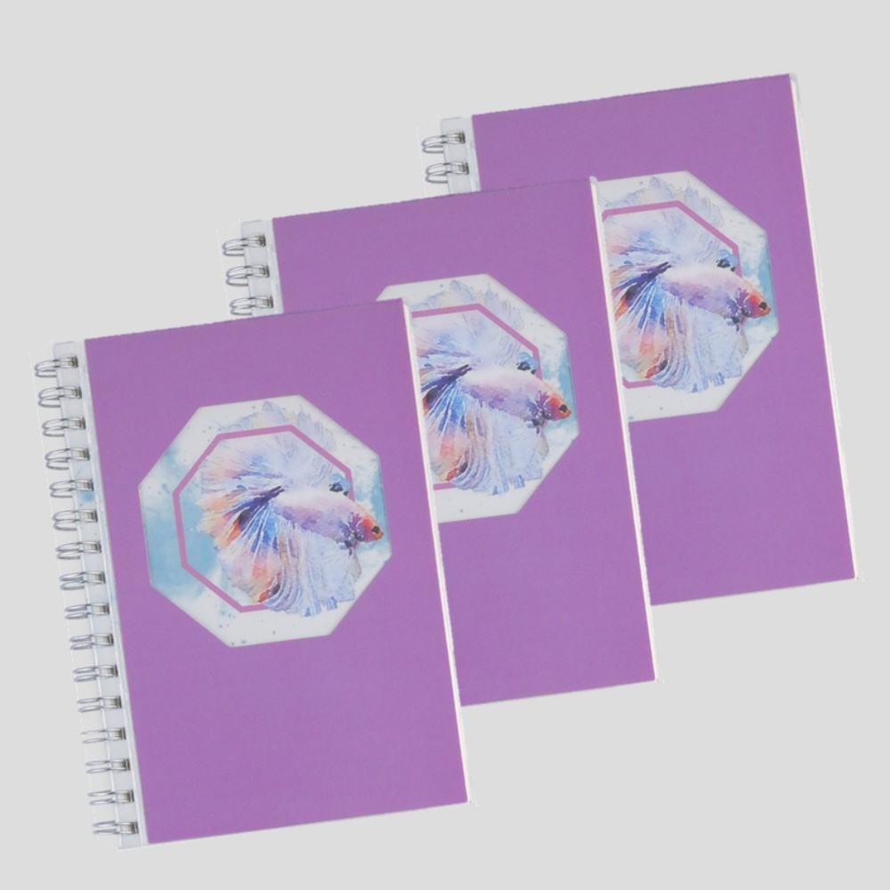Miliko Rumble Fish Polygon 3 Notebooks(Dot Grid)
